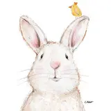 Paperproducts Design Serviettes en papier Lapin & Friend, 20 serviettes de 33x33 cm