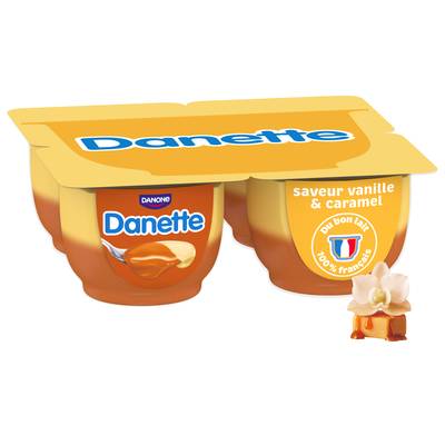 Danette Crème Dessert Vanille Caramel, 4x125g