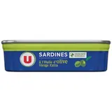 Sardines à l'huile d'olive vierge extra, U (135 g)