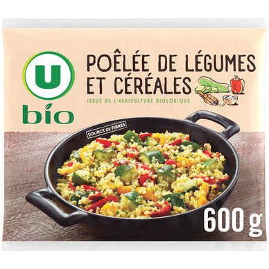 Poêlée de légumes et céréales bio U 600g