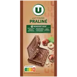 Chocolat au lait fourré praliné et éclats de noisettes caramélisés Tablette de 150g