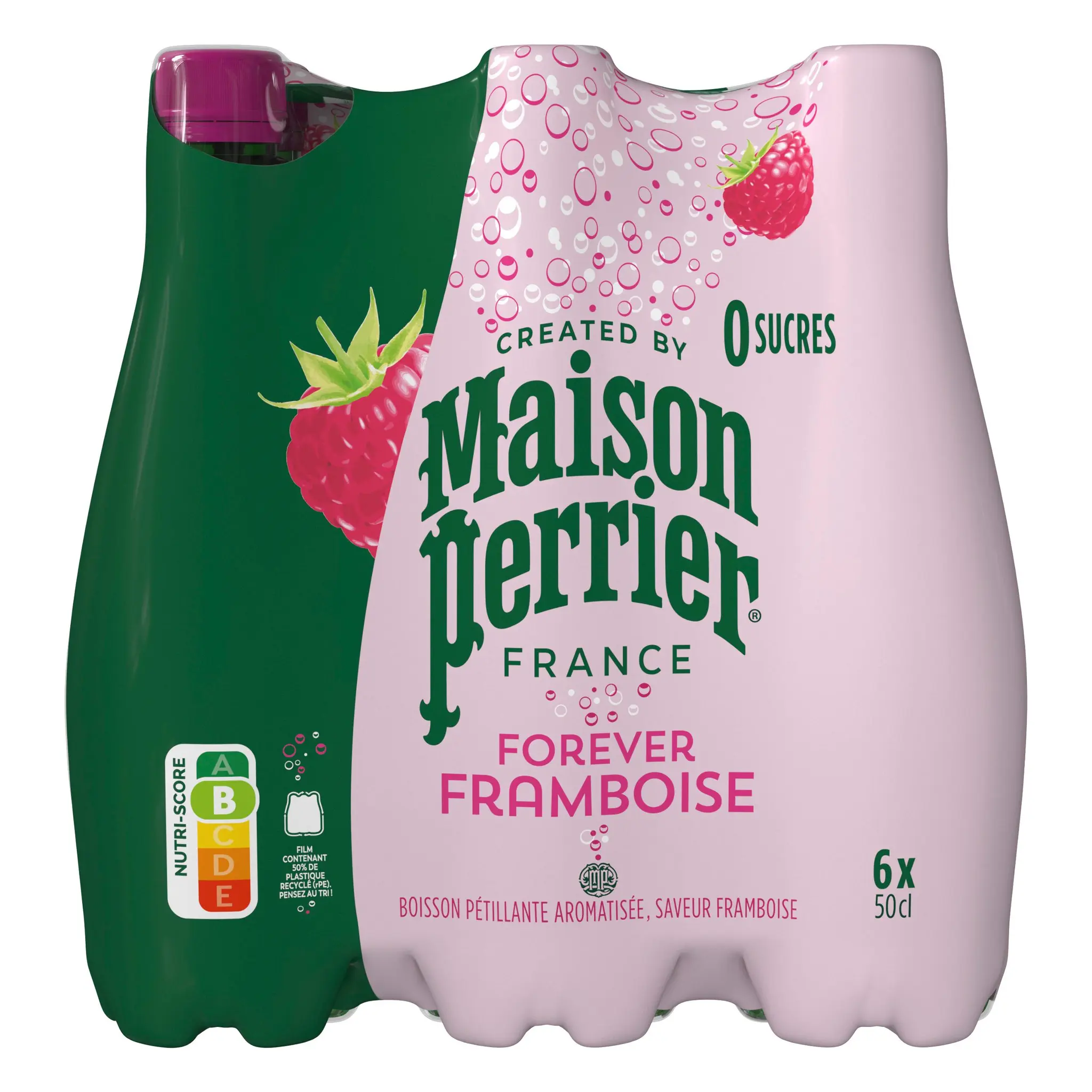 MAISON PERRIER Forever Boisson gazeuse aromatisée framboise bouteilles