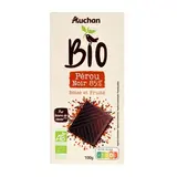 Auchan BIO Tablette de chocolat noir 85% cacao Pérou bio, 100g