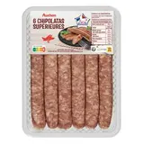 Auchan Chipolatas Supérieures, 6x55g