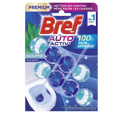 Bref Wc Bloc WC Auto Activ' eucalyptus, 2 blocs