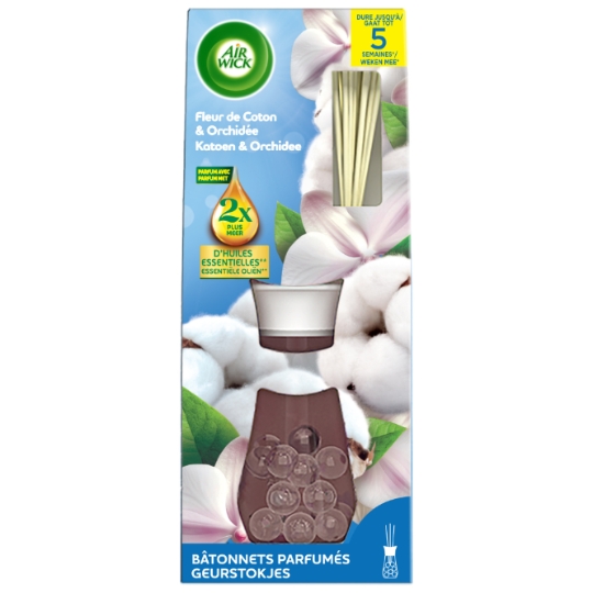 Bâtonnets Parfumés Fleur de Coton & Orchidée AIR WICK