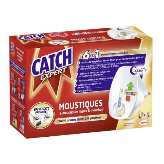 Anti-Moustiques Diffuseur Électrique Intensité Réglable 45 Nuits CATCH