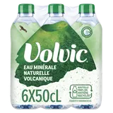Eau minérale naturelle plate VOLVIC - 6x50cl