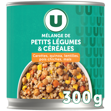 Mélange Carottes Quinoa Lentilles Pois Chiches Mais 300g