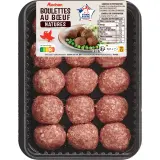 AUCHAN Boulettes au bœuf natures