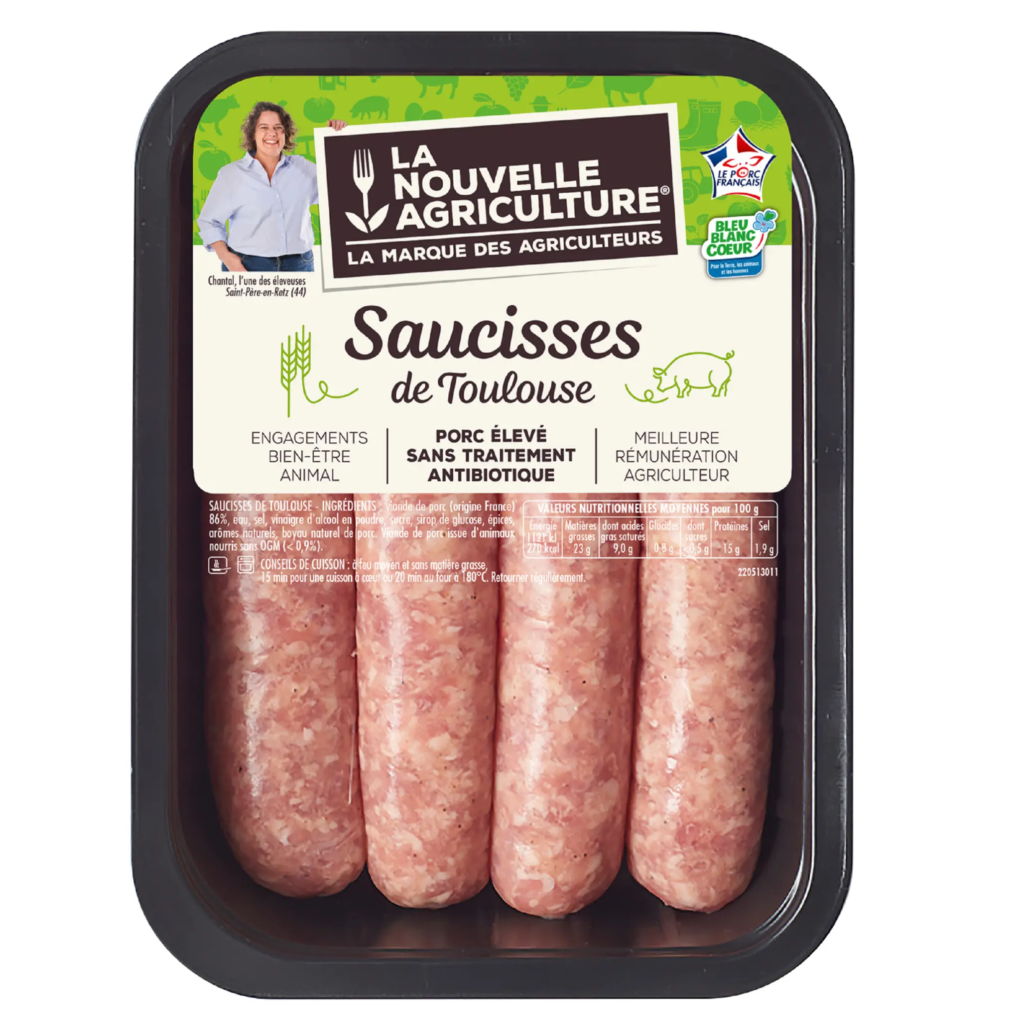 LA NOUVELLE AGRICULTURE Saucisses de Toulouse