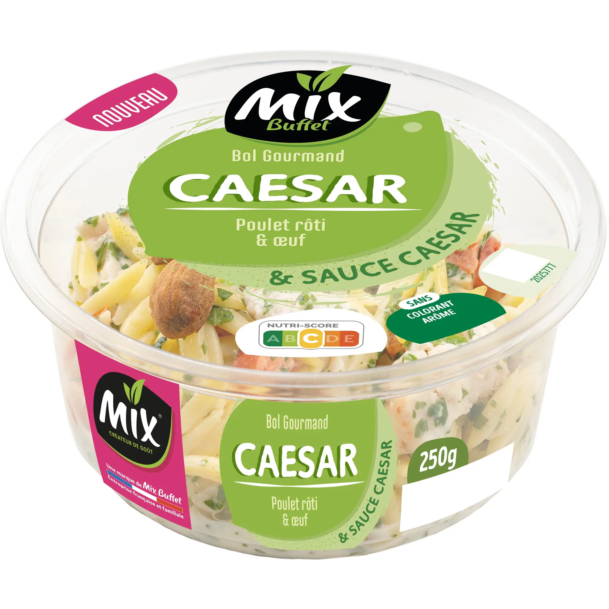 MIX BUFFET Bol gourmand Salade Caesar poulet rôti oeuf fromage