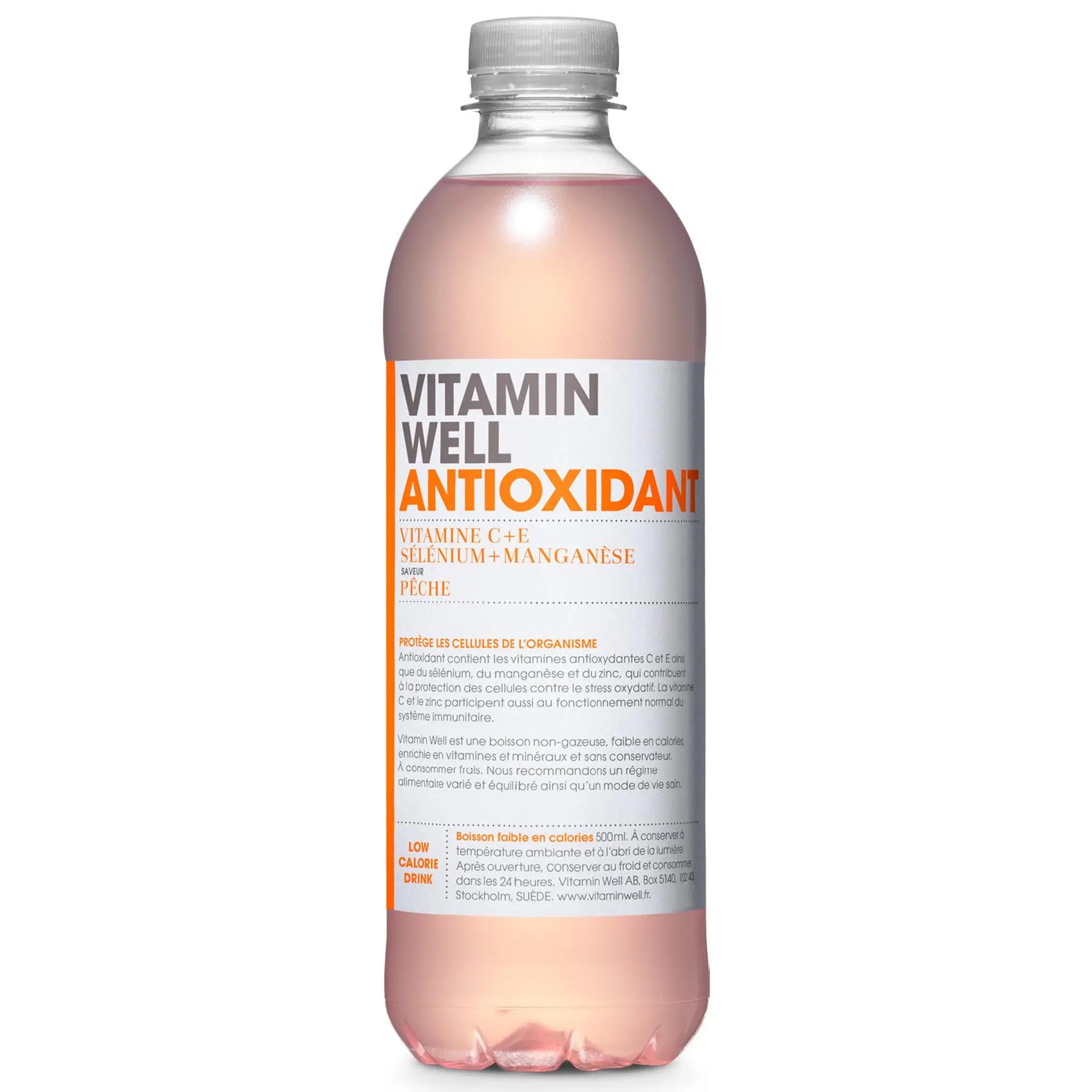 VITAMIN WELL Boisson vitaminée antioxydante saveur pêche