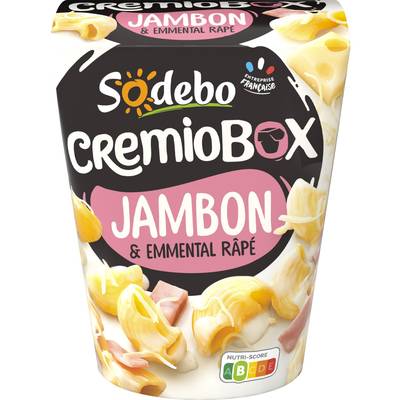 Sodebo CremioBox Jambon à la Crème avec Emmental, 280g