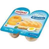 DAUNAT Mini Sandwich Oeuf Fromage Frais et Ciboulette, 2x65g