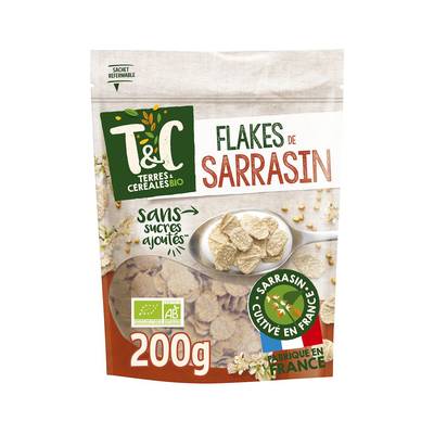 Terres et Céréales Bio Flakes de Sarrasin sans sucres ajoutés bio, 200g
