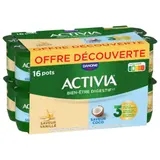 Yaourts saveur vanille coco bifidus ACTIVIA