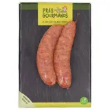 Prés Gourmands Saucisses Fumées Bio Sans Sel Nitrités, 2x100g