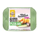 Oeufs gros plein air maxi gourmands, L'oeuf de nos villages (x 6)