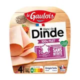 Le Gaulois Blanc de Dinde 100% Filet Sans Nitrite, 4 tranches - 160g