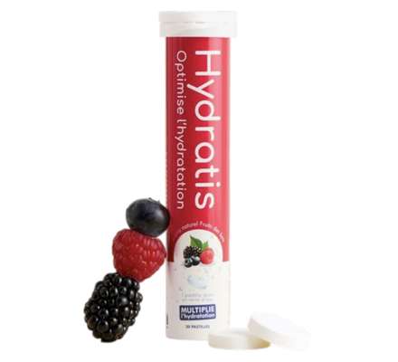 Pastilles d'électrolytes saveur fruits des bois, Hydratis (20 pastilles)