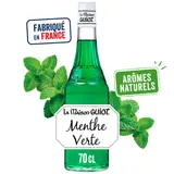 Sirop de menthe verte LA MAISON GUIOT, bouteille de 70cl