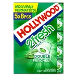 HOLLYWOOD 2Fresh menthe verte  s/sucres 5x8 dragées 88g