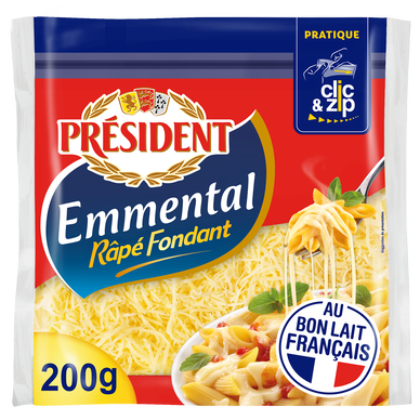Emmental râpé fondant PRESIDENT - 200g