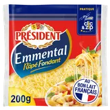 Emmental râpé fondant PRESIDENT - 200g