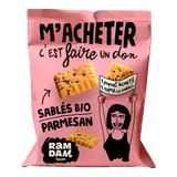 Sablés apéritifs parmesan et graines de chia bio