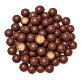 Maïs soufflé enrobé de chocolat bio en sachet kraft