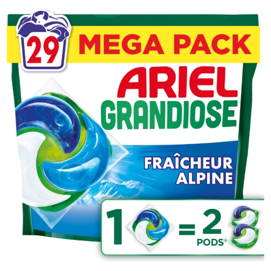Lessive capsules Grandiose Fraicheur Alpine ARIEL