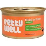 Petty Well Boîte Pâtée Poulet Dinde sans céréale pour Chat, 85g