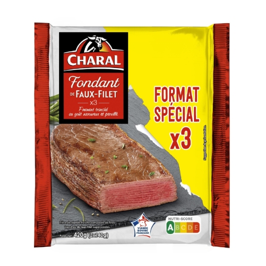 Viande Bovine : Fondant de Faux Filet CHARAL