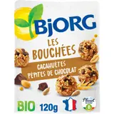 Biscuit Les Bouchées Cacahuètes Pépites de Chocolat Bio BJORG