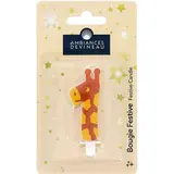 Ambiances Devineau Bougie chiffre 1 Girafe, 1 bougie