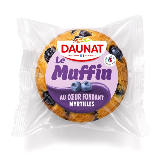 Muffin au Coeur Fondant Myrtilles DAUNAT