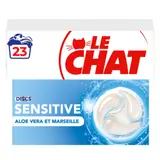 Lessive en Capsules Discs Sensitive Aloe Vera Marseille LE CHAT