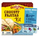 Kit crousti fajitas extra doux OLD EL PASO 521g