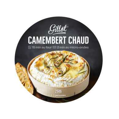 Camembert chaud au lait pasteurisé GILLOT 250g
