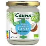 CAUVIN Huile de noix de coco désodorisée bio en bocal