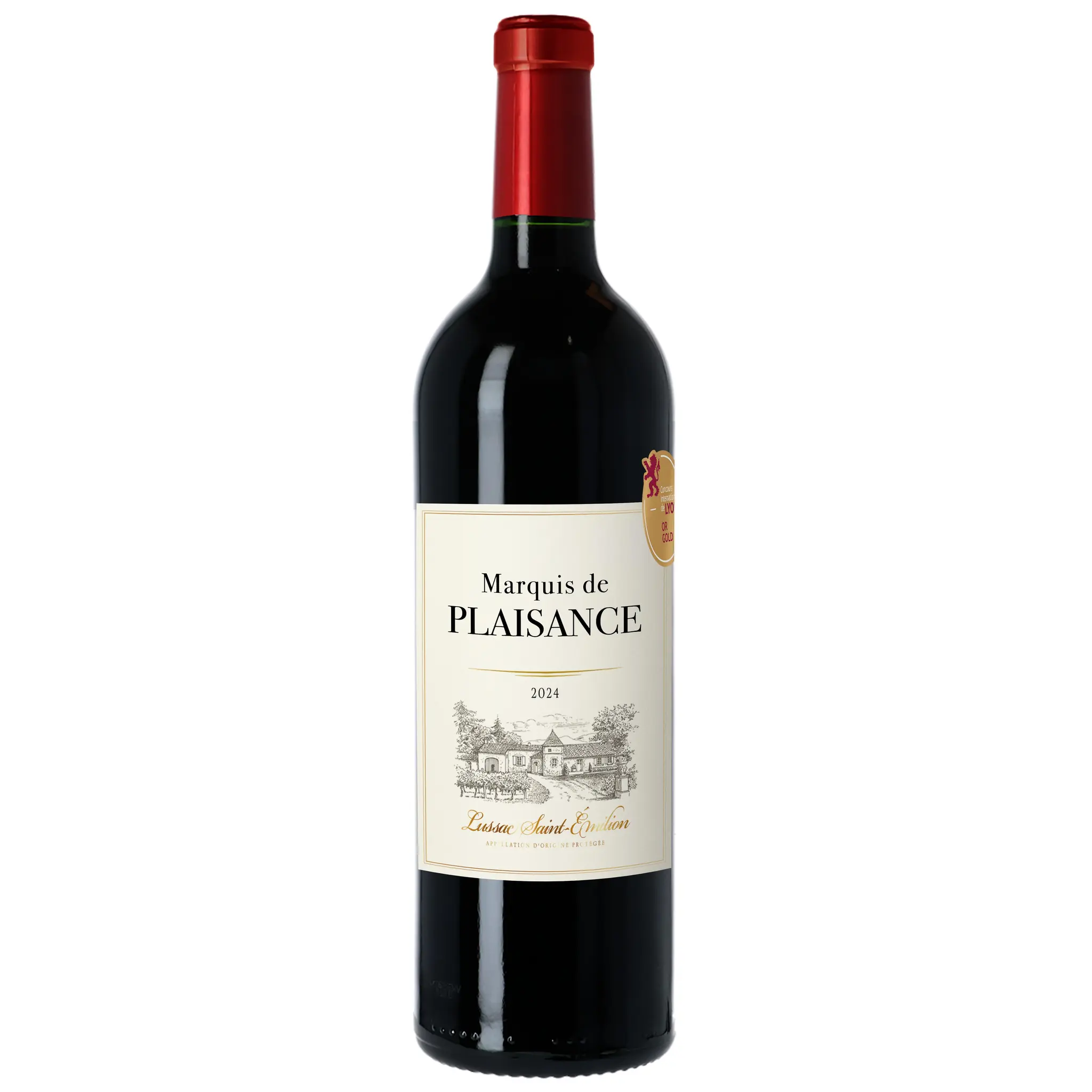 AOP Lussac Saint Emilion marquis de plaisance rouge