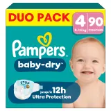 PAMPERS Baby Dry couches taille 4 (9-14kg)