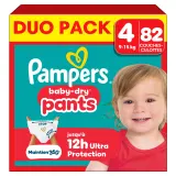 PAMPERS Baby Dry couches-culottes taille 4 (9-15kg)