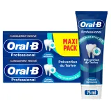 ORAL-B Professional Dentifrice prévention du tartre cristaux nettoyants