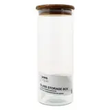 Point virgule Bocal en verre avec couvercle, 1,1L