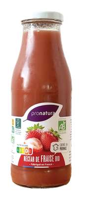 Nectar de fraise BIO, Pronatura Gamme Producteurs (50 cl)