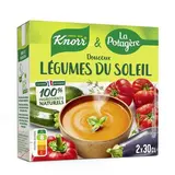 Knorr & La Potagère Soupe Douceur Légumes du Soleil - Soupe liquide en brique individuelle, 2x30cl