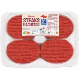 AUCHAN Steak haché pur boeuf 5%mg