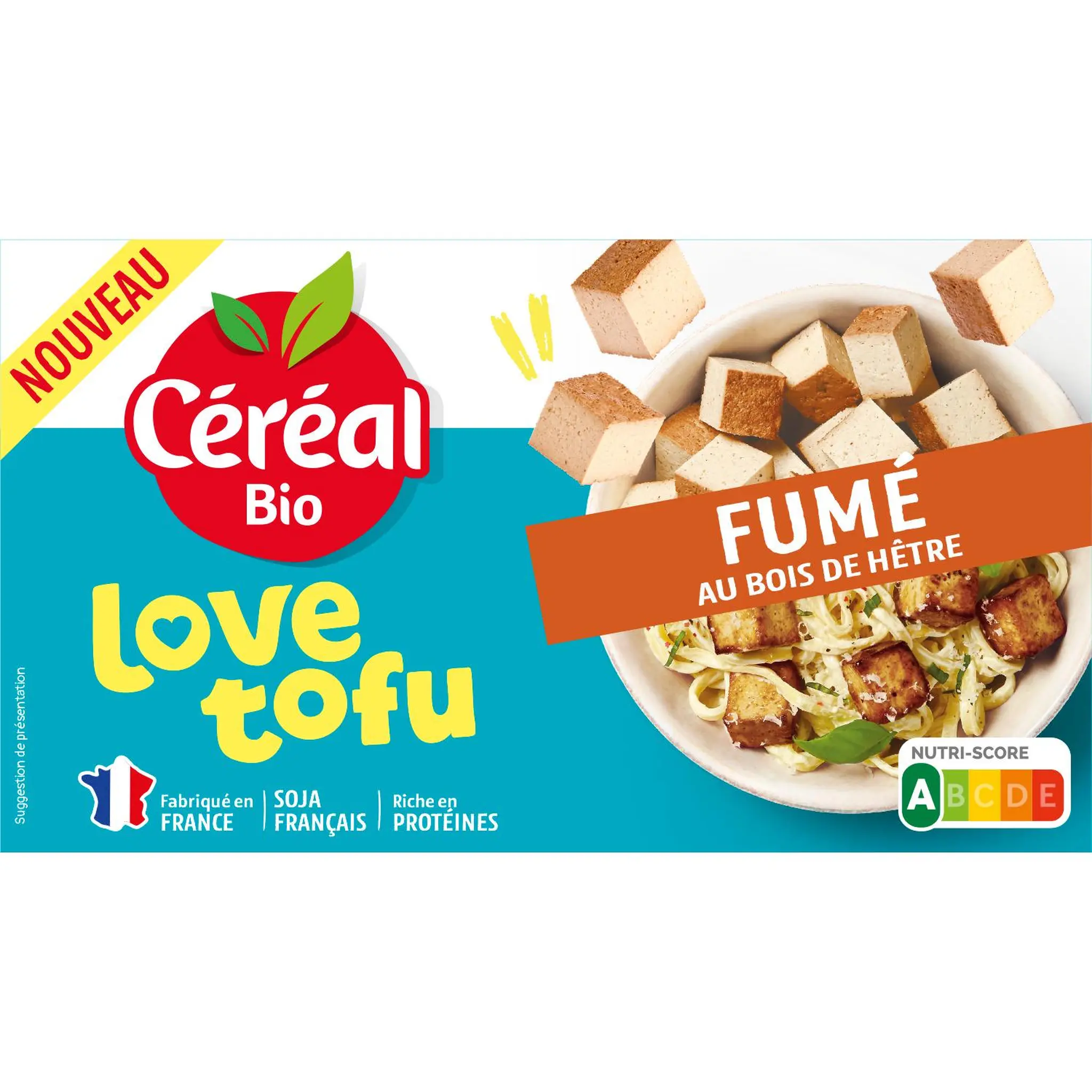 CÉRÉAL BIO Tofu fumé au bois de hêtre